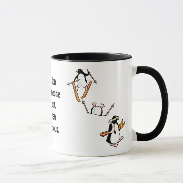 Taza Aventura del esquí del pingüino (Derecha)