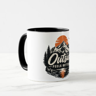 Taza Aventura en la naturaleza de la montaña Outside Fe