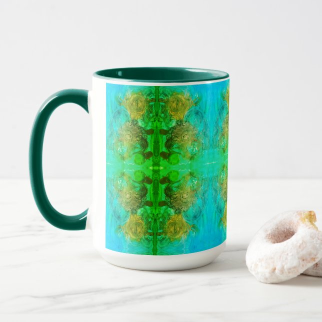 Taza Aventura verde azteca (Con donut)
