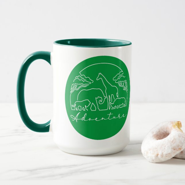 Taza Aventura y Safari en África (Con donut)