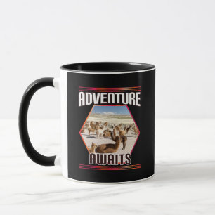 Taza Aventuras de aventura - Alpaca Llama Travel