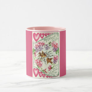 Taza Aves amorosas El día de San Valentín de la época r