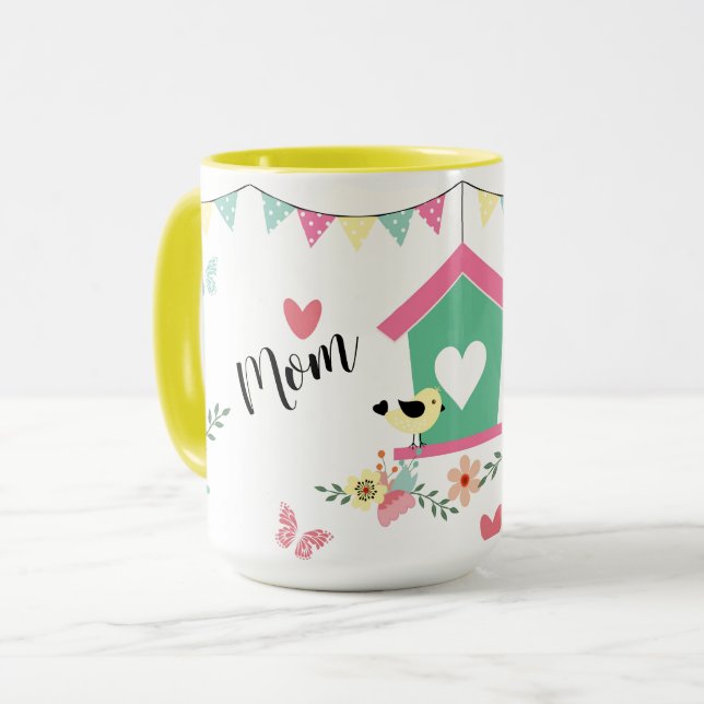 Taza Aves caprichosas y hogar (Anverso izquierdo)