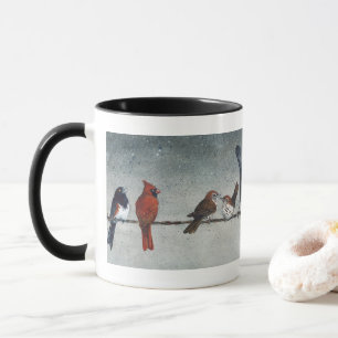 Taza Aves con peluca