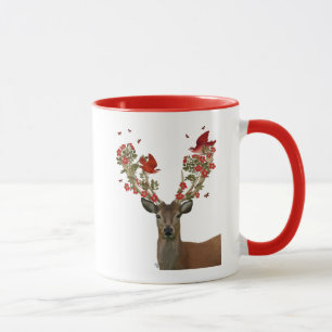 Taza Aves de ciervo y amor 2