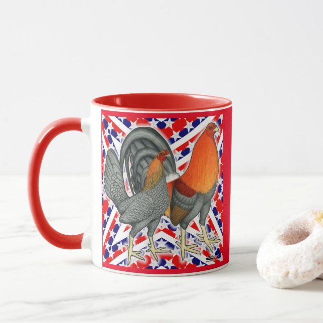 Taza Aves de combate Stars and Stripes (Con donut)