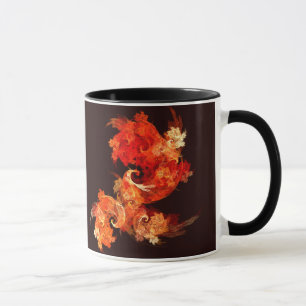 Taza Aves de fuego bailando Resumen Café Mug