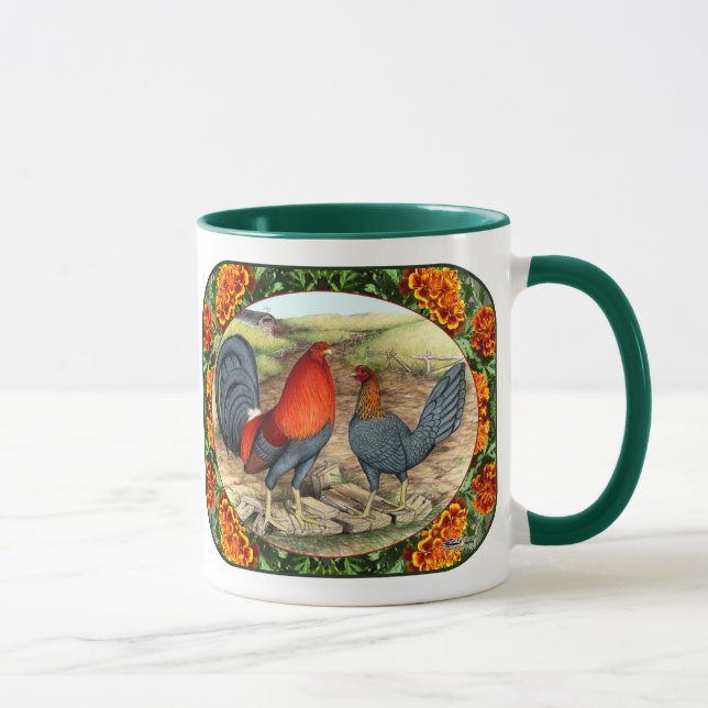 Taza Aves de juego hermosas (Derecha)