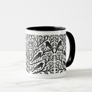 Taza Aves en el árbol