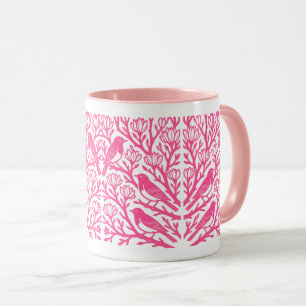 Taza Aves En Un Árbol