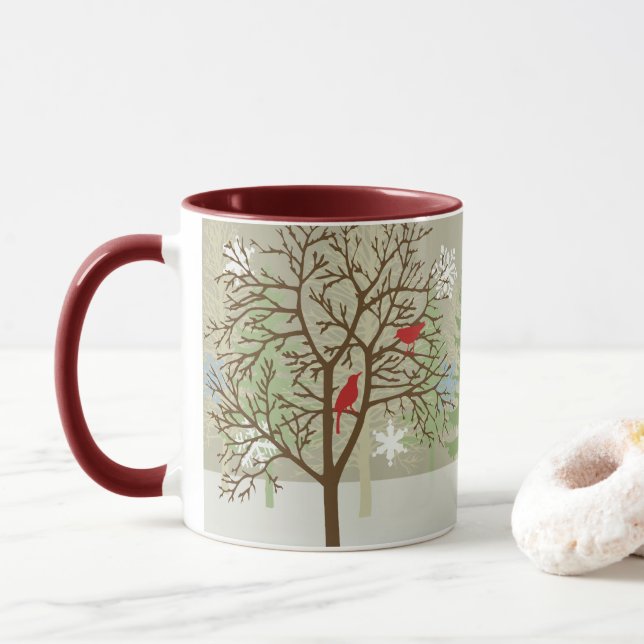 Taza Aves festivas Mug (Con donut)