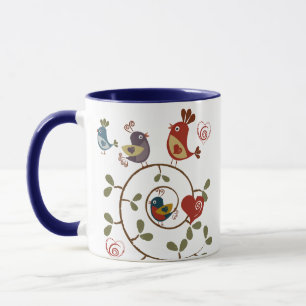 Taza Aves Folkart