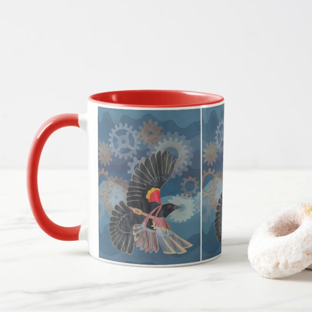 Taza Aves negras (Con donut)
