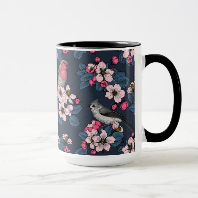 Taza Aves y flores (Derecha)