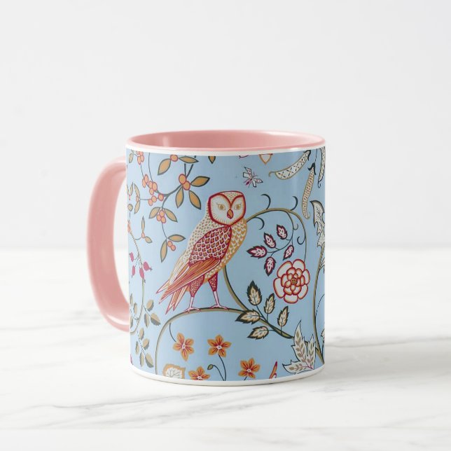 Taza Aves y flores, William Morris (Anverso izquierdo)