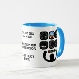 Taza Aviador Único Y Gracioso