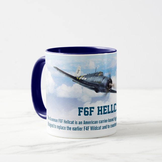 Taza Aviation Art Mug "F6F Hellcat" (Anverso izquierdo)