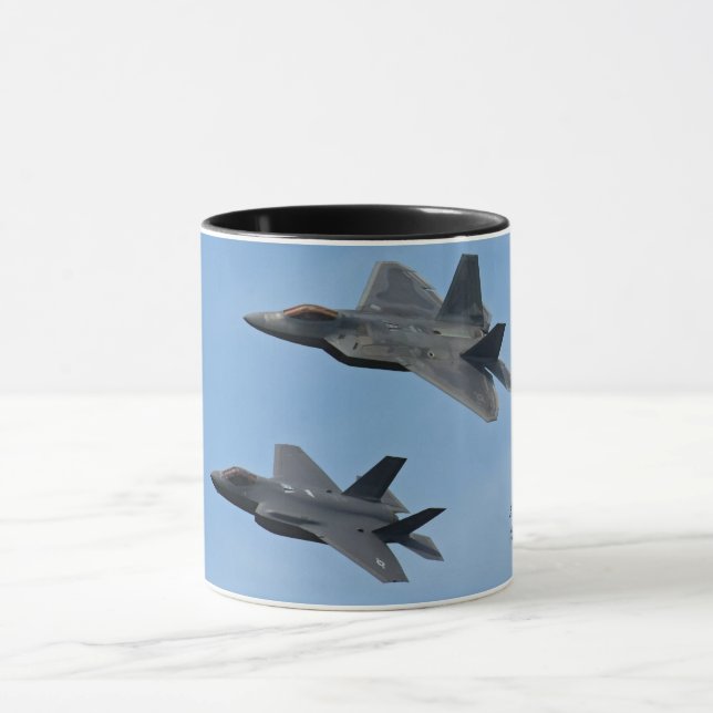 Taza Avión de combate F-35 y F-22 (Centro)