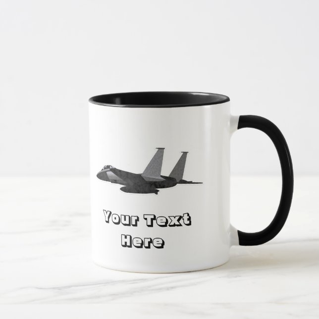 Taza Avión F15 de la Fuerza Aérea de Avión de Combate c (Derecha)