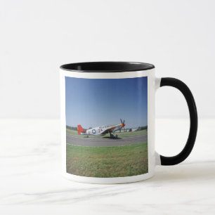 Taza Avión P-51 C Tuskegee Red Tail en el CAF Air