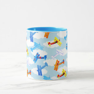 Taza Avión vintage aviador