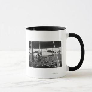 Taza Avión Wright Brothers con piloto y