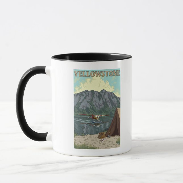 Taza Avión y pesca de Bush - Nacional de Yellowstone (Izquierda)
