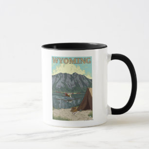 Taza Avión y pesca de Bush - Wyoming