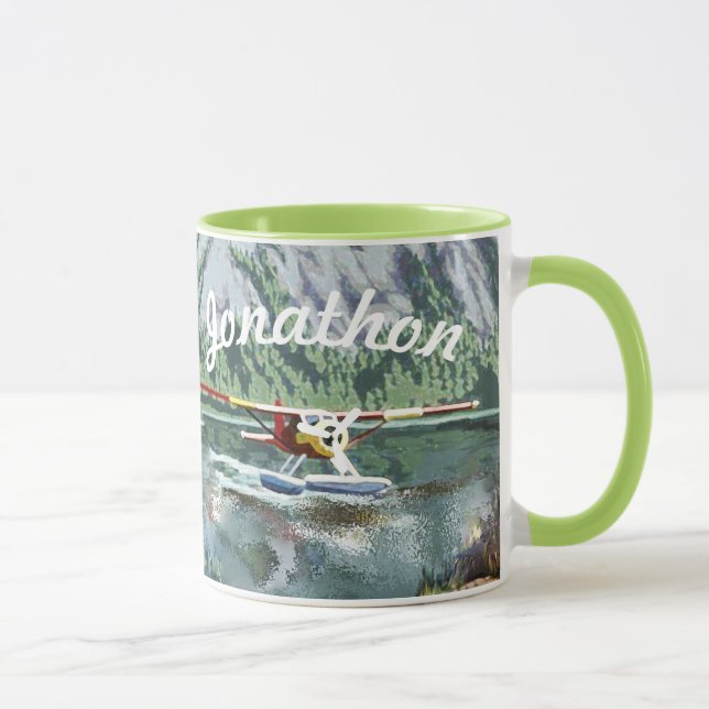 Taza Avión Y Viajes De Pesca De Alaska Bush (Derecha)