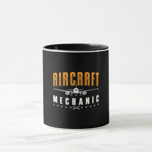 Taza Aviones de aviación mecánicos para aviones