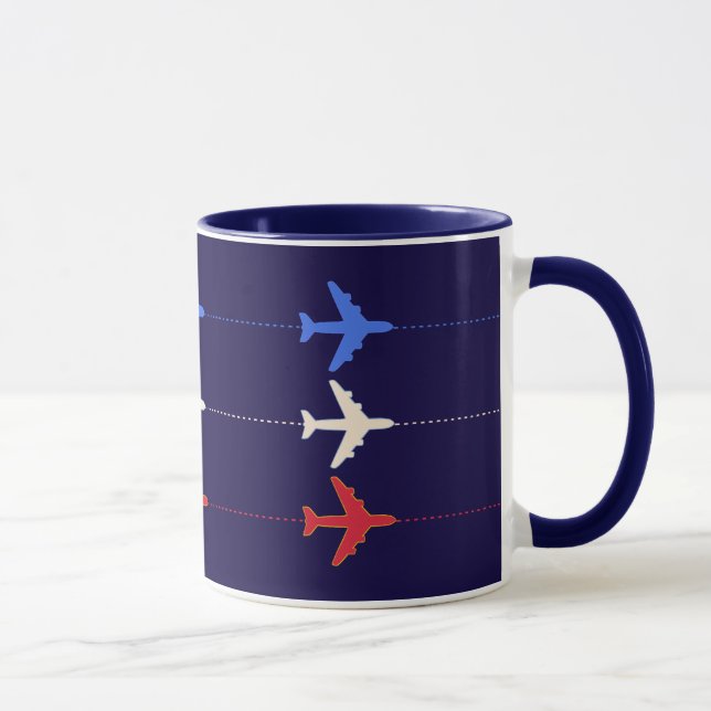 Taza aviones de compañías aéreas (Derecha)