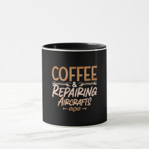 Taza Aviones Mecánicos De Café Y Reparación