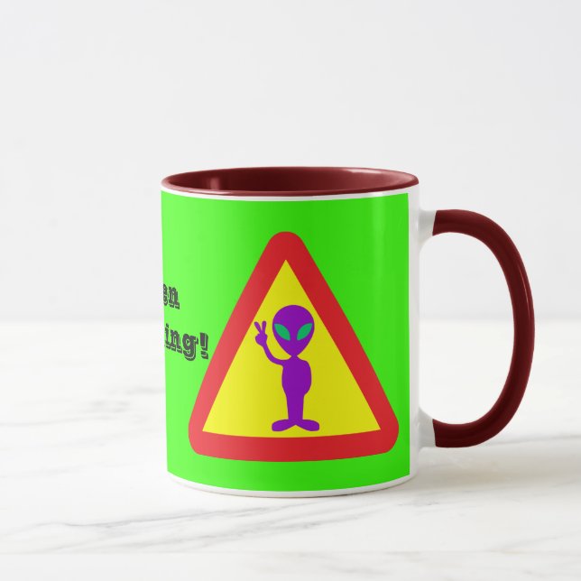 Taza Aviso de Alien (Derecha)