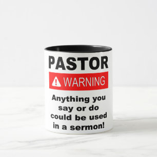 Taza Aviso del Pastor