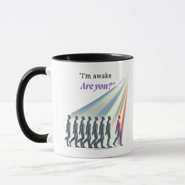 Taza Awaken and Break the Pattern – “Are You?” Art (Izquierda)