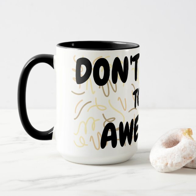 Taza " AWESOME "Mug Mug (Con donut)