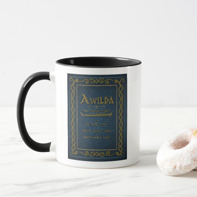 Taza 'Awilda' literaria Merch Mug (Con donut)