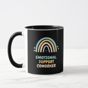 Taza Ayuda emocional Coworker Clásico Meme Viral y Chi