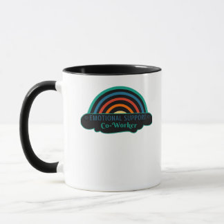 Taza Ayuda emocional Coworker Work Bestie Blue Classic
