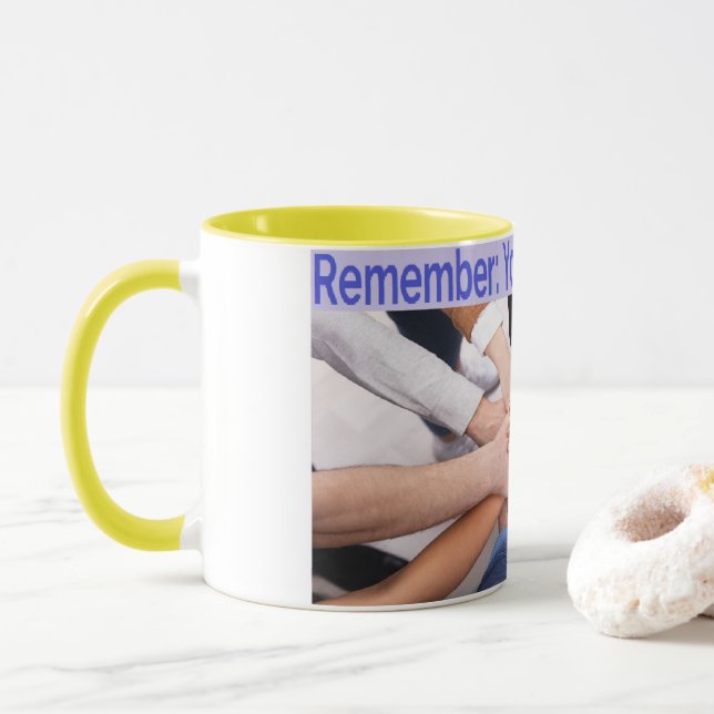 Taza Ayuda y soporte para la salud mental (Con donut)
