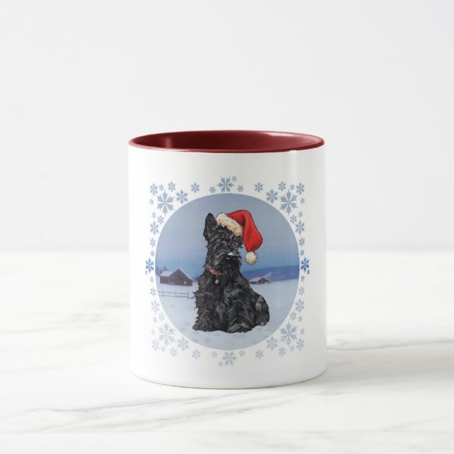 Taza Ayudante de Santa Terrier Escocés (Centro)