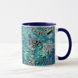 Taza Aztec blues Combo Mug