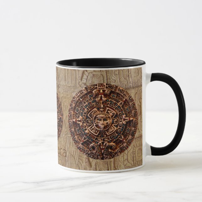Taza AZTEC MAYAN SUN CALENDAR regalo Mug (Derecha)