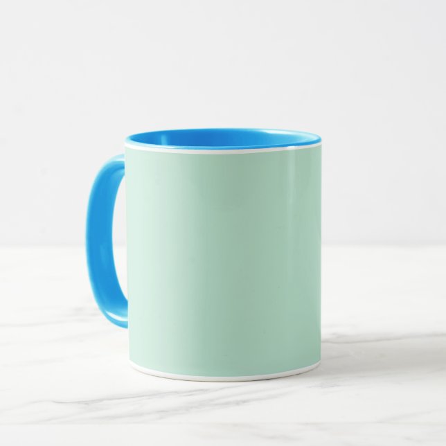 Taza Azul aero	(color sólido)  (Anverso izquierdo)