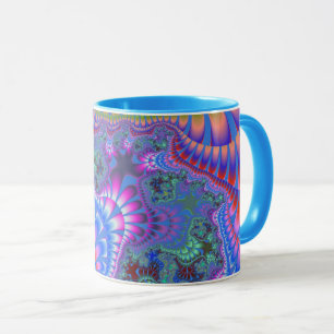 Taza Azul arcoiris