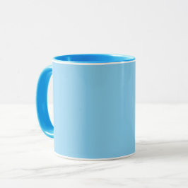 Taza Azul bebé (color sólido)