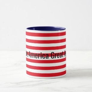 Taza Azul blanco rojo personalizable hacer grande a Est