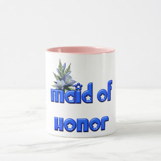 Taza Azul Boda Personalizado De Honor
