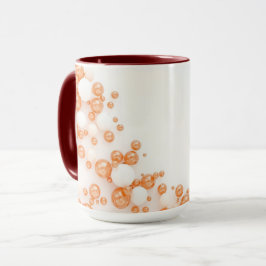 Taza Azul Celeste Cobre Burbuja