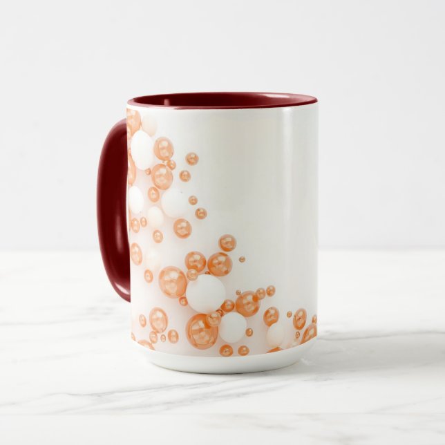 Taza Azul Celeste Cobre Burbuja (Anverso izquierdo)